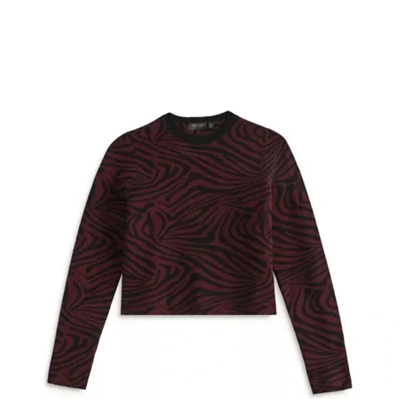 Ted Baker Zebra Print Jacquard Sweater - Picture 2 of 9